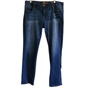 KUT FROM THE KLOTH Katy Boyfriend Stretch‎ Jeans Blue KP799MC3R Women's 14